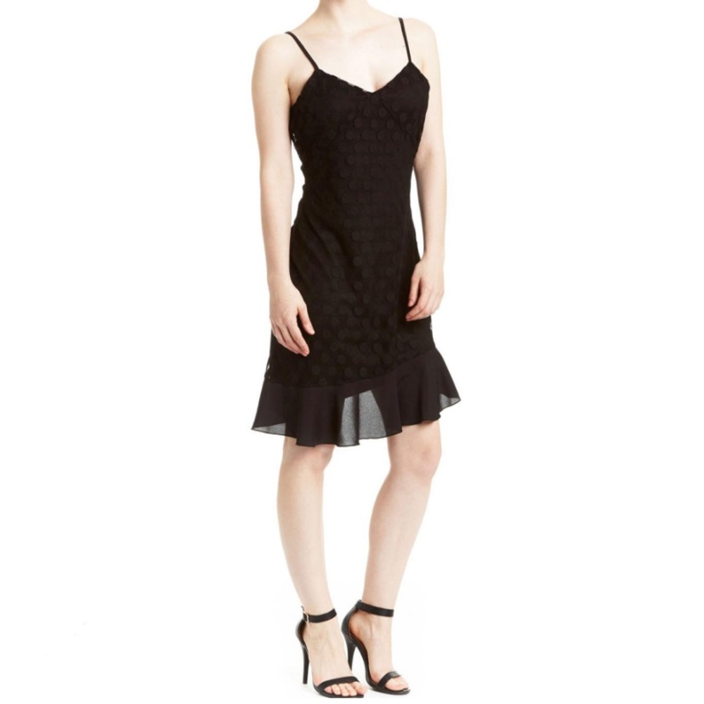 Leola Couture Mesh Polka Dot Dress